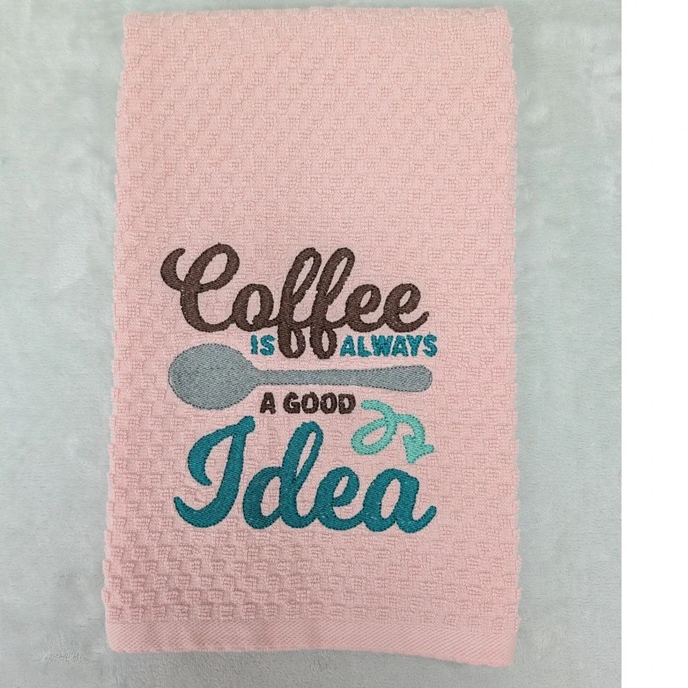 Coffee Is Always a Good Idea Kitchen Bath Bar Hand Towel Coffee Theme Kitchens